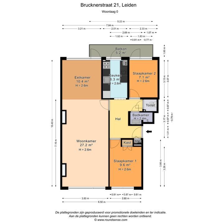 Brucknerstraat 21, Leiden plattegrond-36