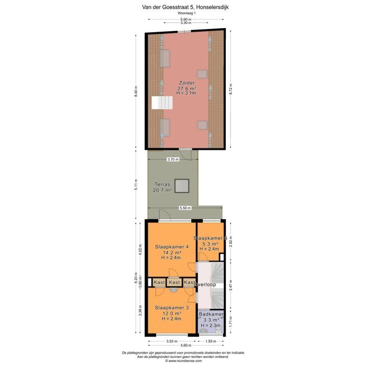Van der Goesstraat 5, Honselersdijk plattegrond-47