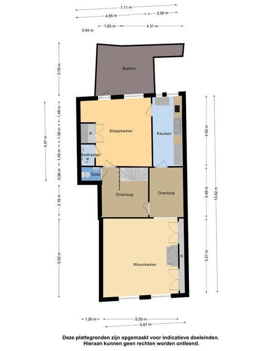 Oude Rijn 2, Leiden plattegrond-69