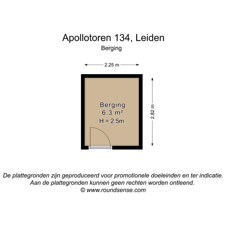 Apollotoren 134, Leiden plattegrond-33
