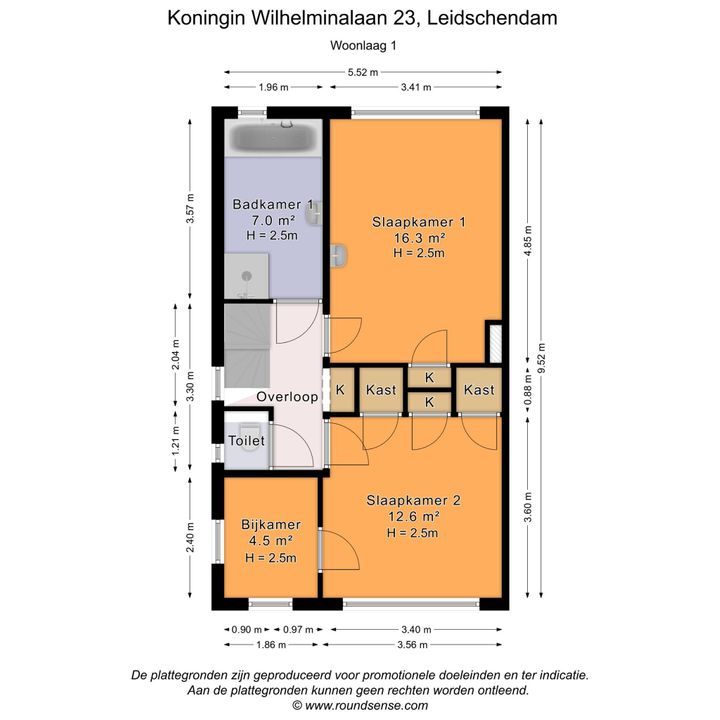 Koningin Wilhelminalaan 23, Leidschendam plattegrond-44