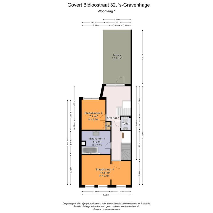 Govert Bidloostraat 32 34, Den Haag plattegrond-40