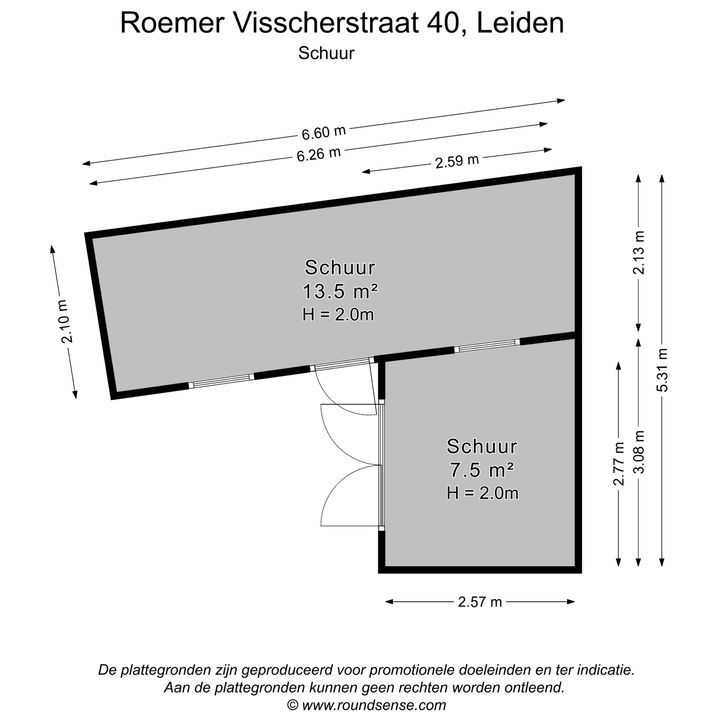 Roemer Visscherstraat 40, Leiden plattegrond-25