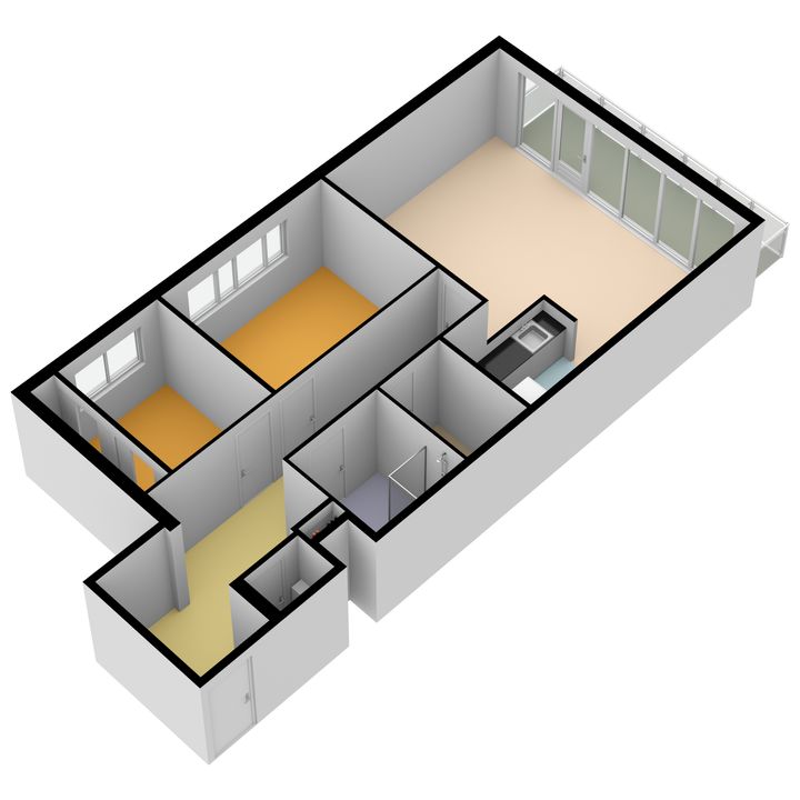 Apollotoren 134, Leiden plattegrond-33