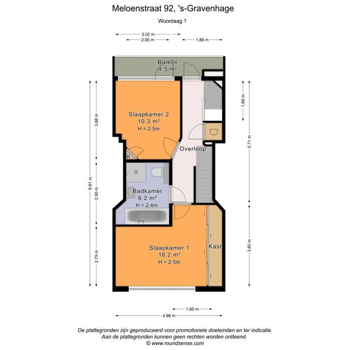 Meloenstraat 92, Den Haag plattegrond-37