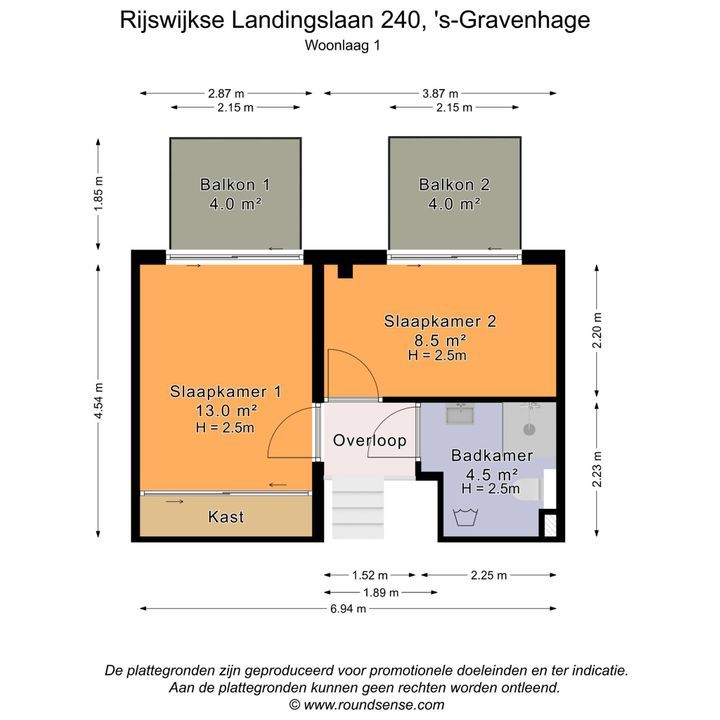 Rijswijkse Landingslaan 240, Den Haag plattegrond-39