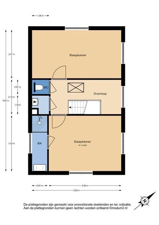 Boksbergenlaan 11, Den Haag plattegrond-42