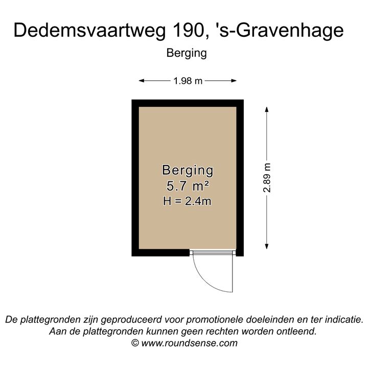Dedemsvaartweg 190, Den Haag plattegrond-24