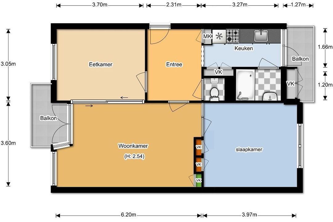 Kijkduinsestraat 960, Den Haag plattegrond-26