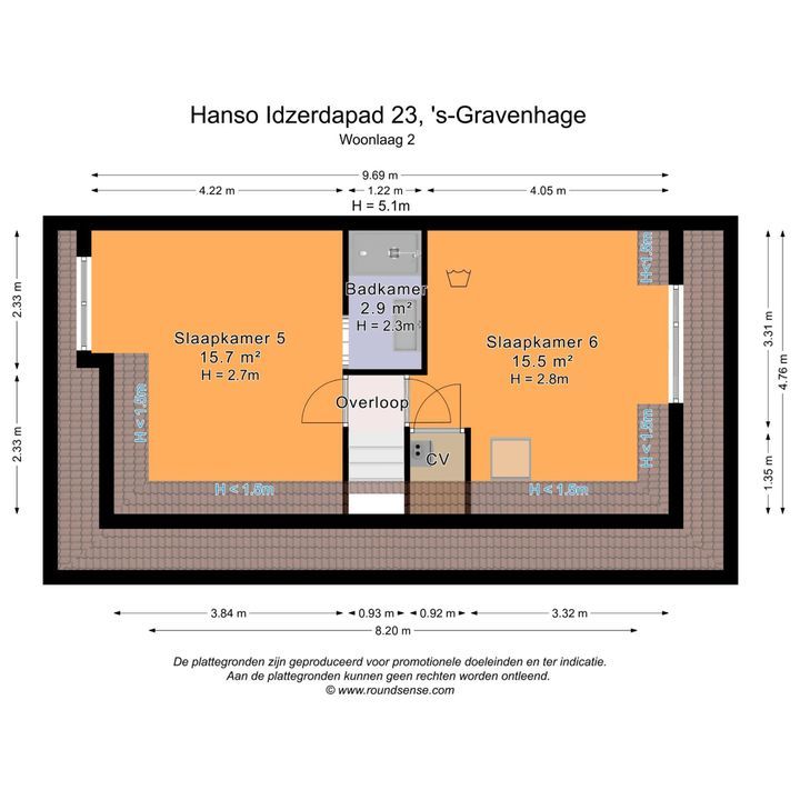 Hanso Idzerdapad 23, Den Haag plattegrond-57