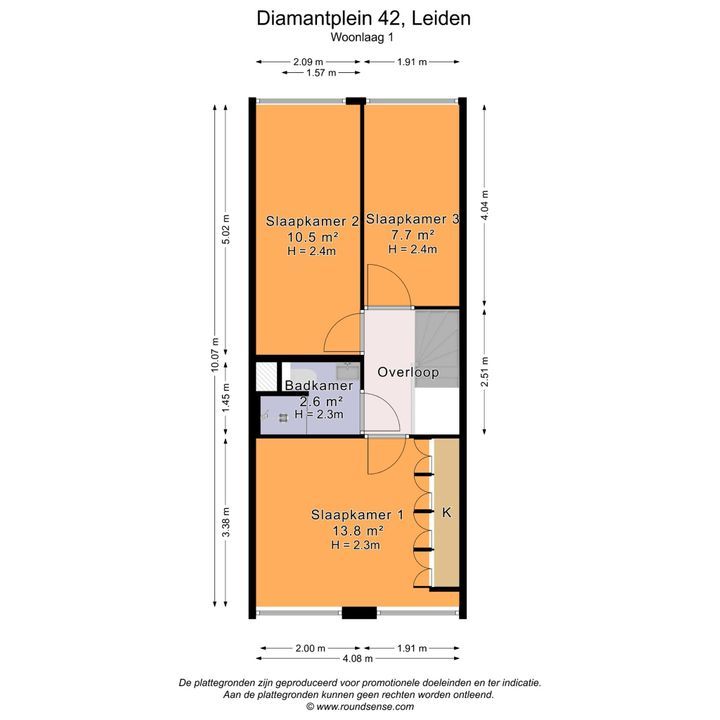 Diamantplein 42, Leiden plattegrond-31