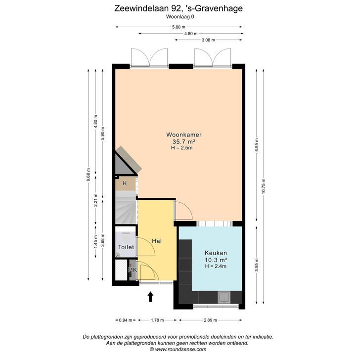 Zeewindelaan 92, Den Haag plattegrond-44