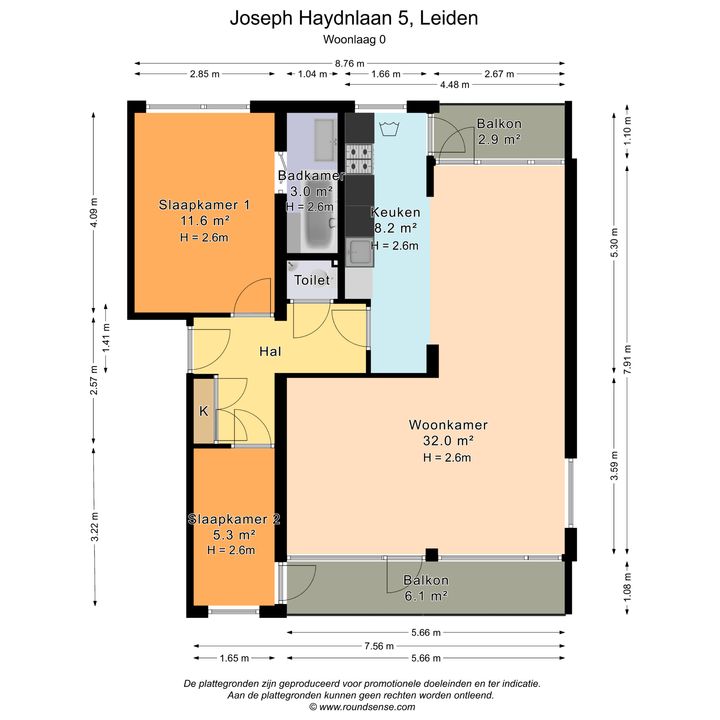 Joseph Haydnlaan 5, Leiden plattegrond-29