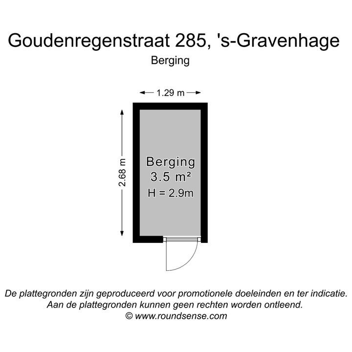 Goudenregenstraat 285, Den Haag plattegrond-28