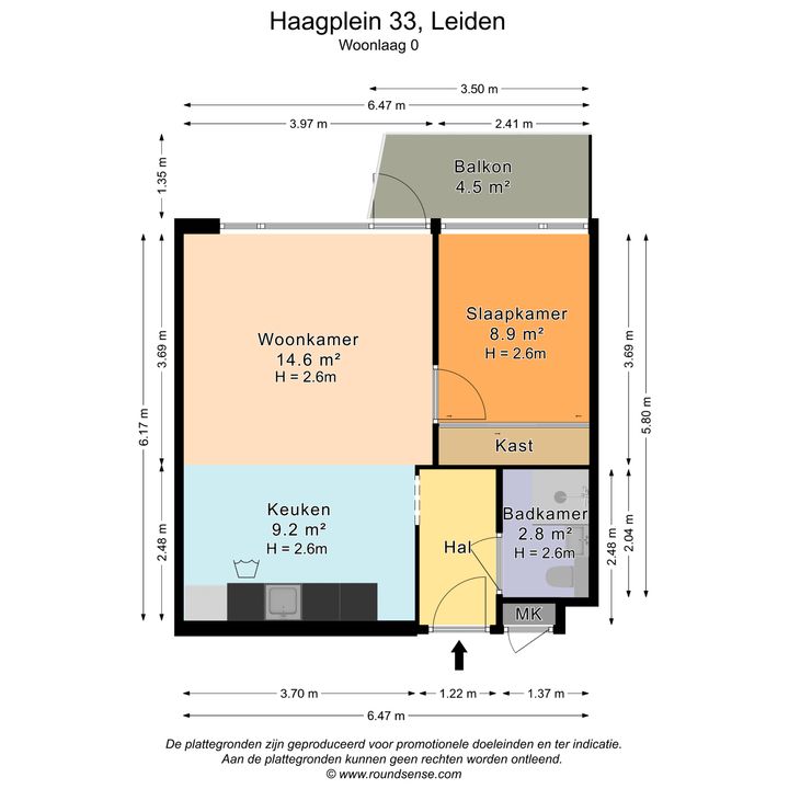 Haagplein 33, Leiden plattegrond-27