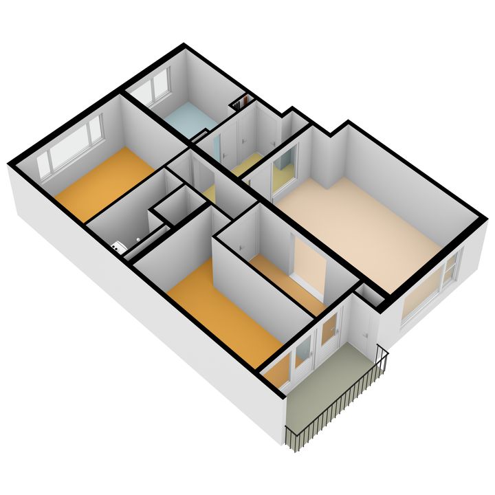 Schubertlaan 37, Leiden plattegrond-35