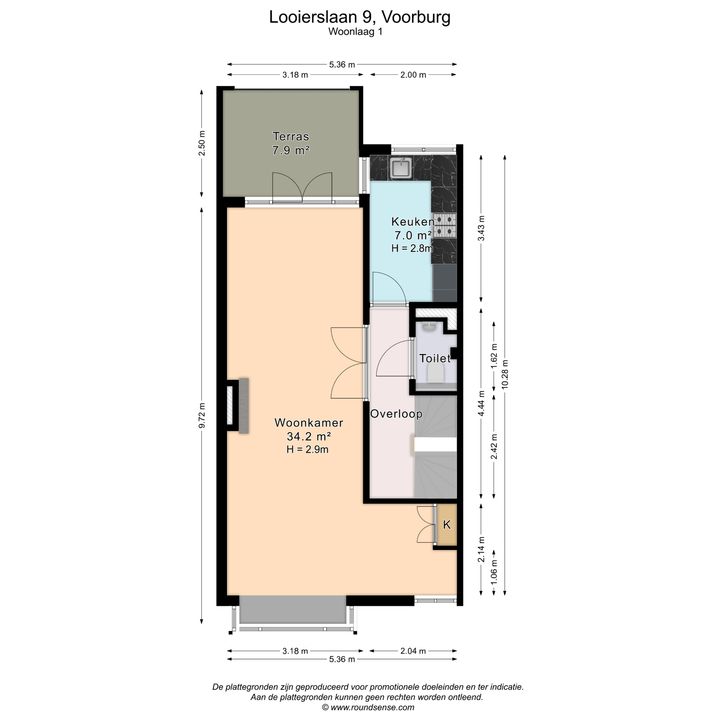 Looierslaan 9, Voorburg plattegrond-38