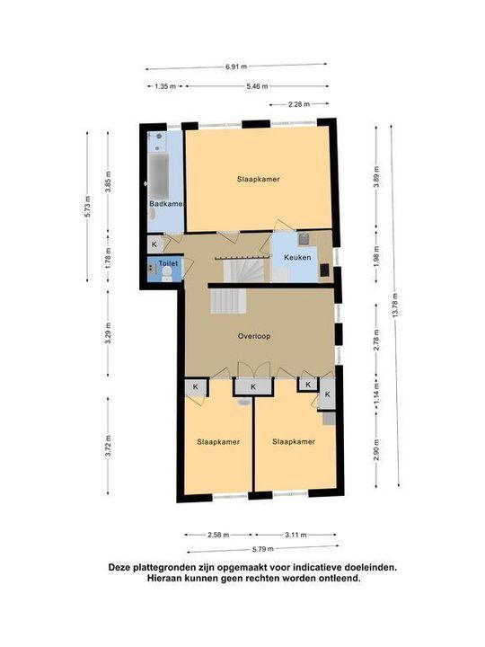 Oude Rijn 2, Leiden plattegrond-69