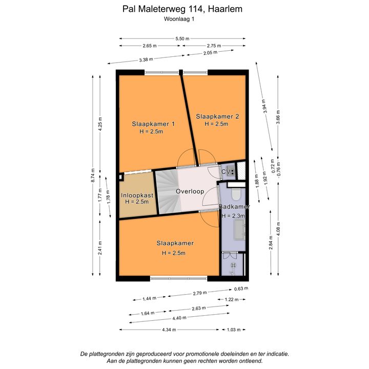 Pal Maleterweg 114, Haarlem plattegrond-26