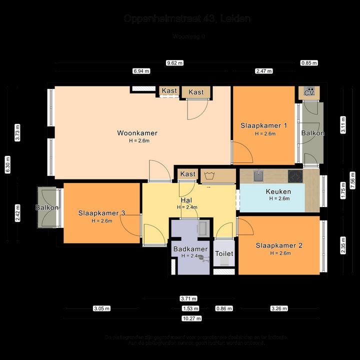 Oppenheimstraat 43, Leiden plattegrond-26