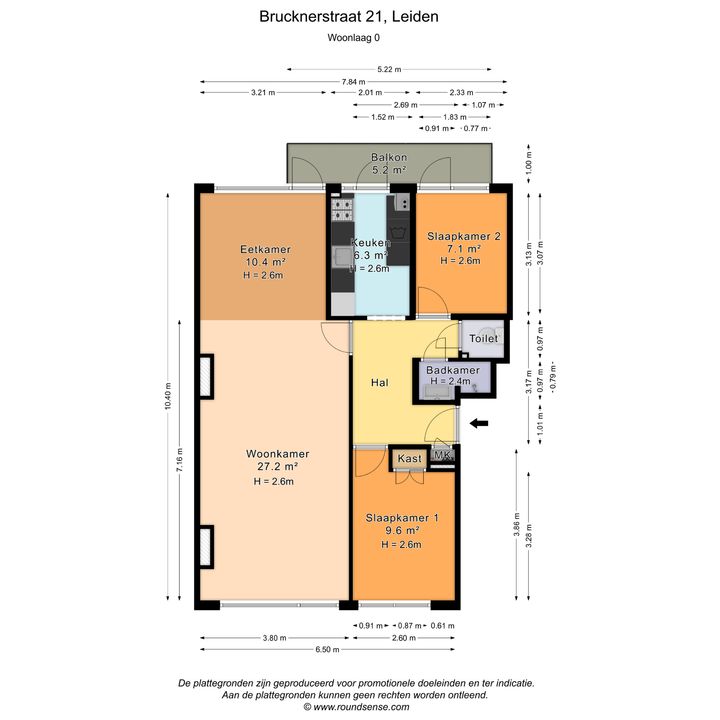 Brucknerstraat 21, Leiden plattegrond-36