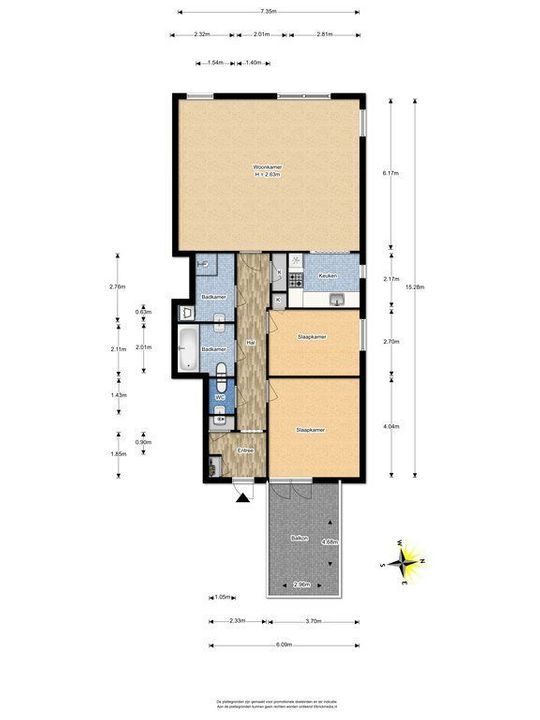 Rhijngeesterstraatweg 94 B, Oegstgeest plattegrond-34