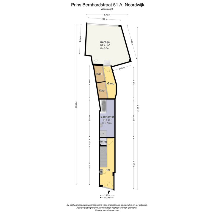 Prins Bernhardstraat 51 51 A, Noordwijk plattegrond-36