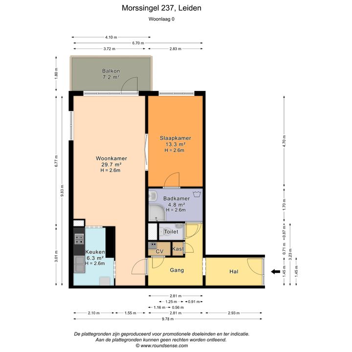 Morssingel 237, Leiden plattegrond-38