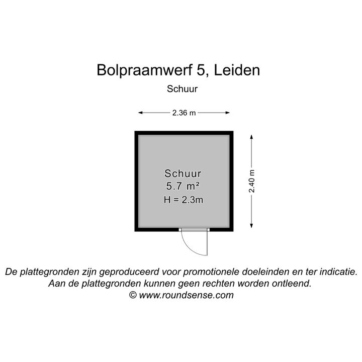 Bolpraamwerf 5, Leiden plattegrond-36
