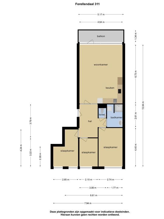 Forellendaal 311, Den Haag plattegrond-33