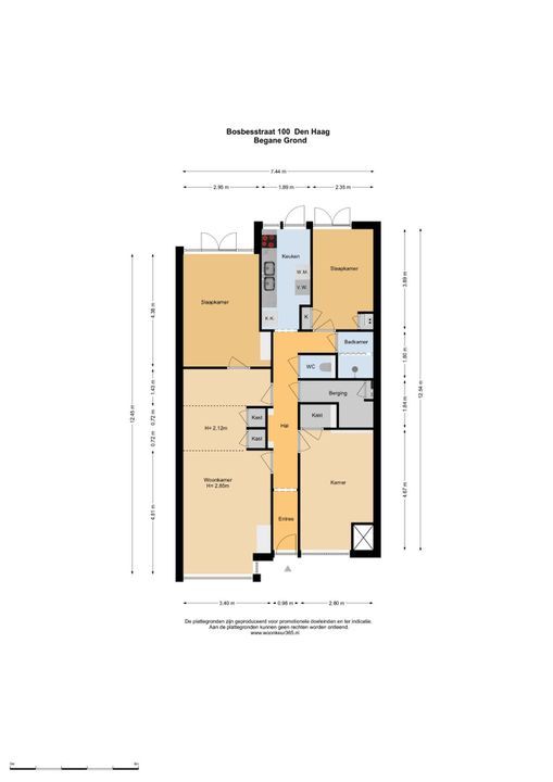 Bosbesstraat 100, Den Haag plattegrond-29
