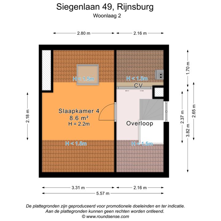 Siegenlaan 49, Rijnsburg plattegrond-57