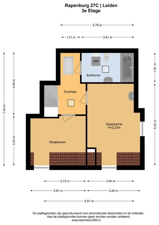 Rapenburg 27 C, Leiden plattegrond-30