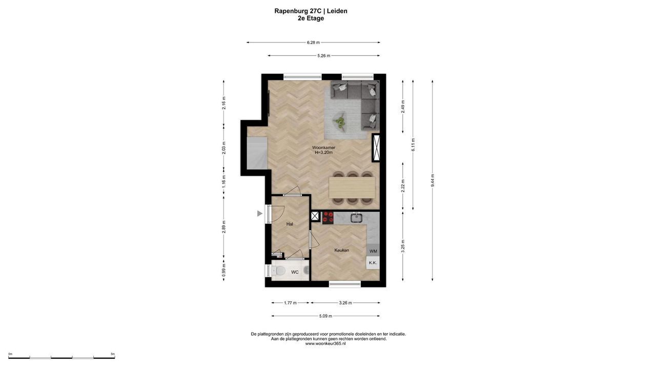 Rapenburg 27 C, Leiden plattegrond-30