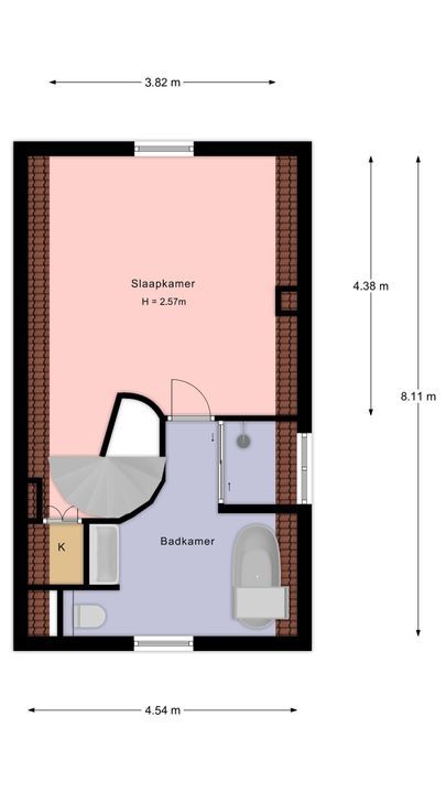 De Laat de Kanterstraat 27 A, Leiden plattegrond-38