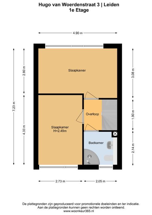 Hugo van Woerdenstraat 3, Leiden plattegrond-32