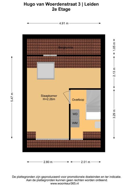 Hugo van Woerdenstraat 3, Leiden plattegrond-32