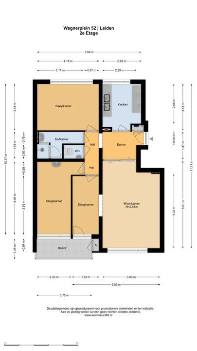 Wagnerplein 52, Leiden plattegrond-35