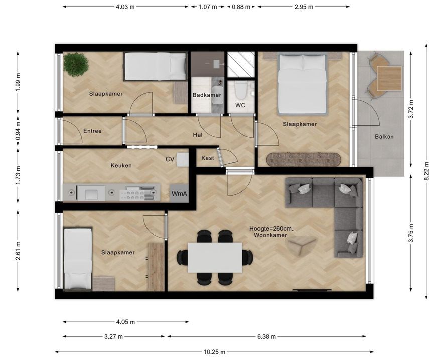 Kennedylaan 47, Leiden plattegrond-44