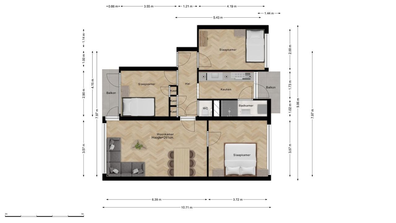 Brahmslaan 59, Leiden plattegrond-29