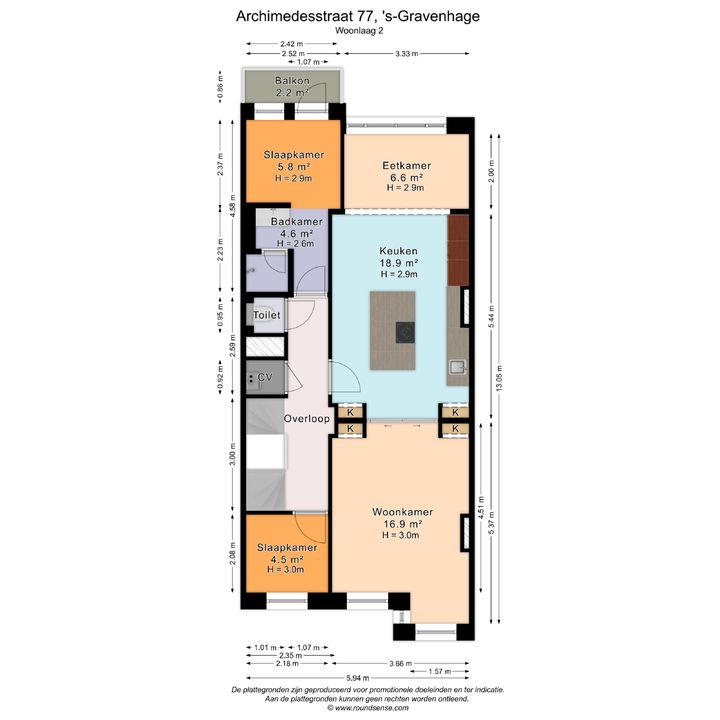 Archimedesstraat 77, Den Haag plattegrond-63