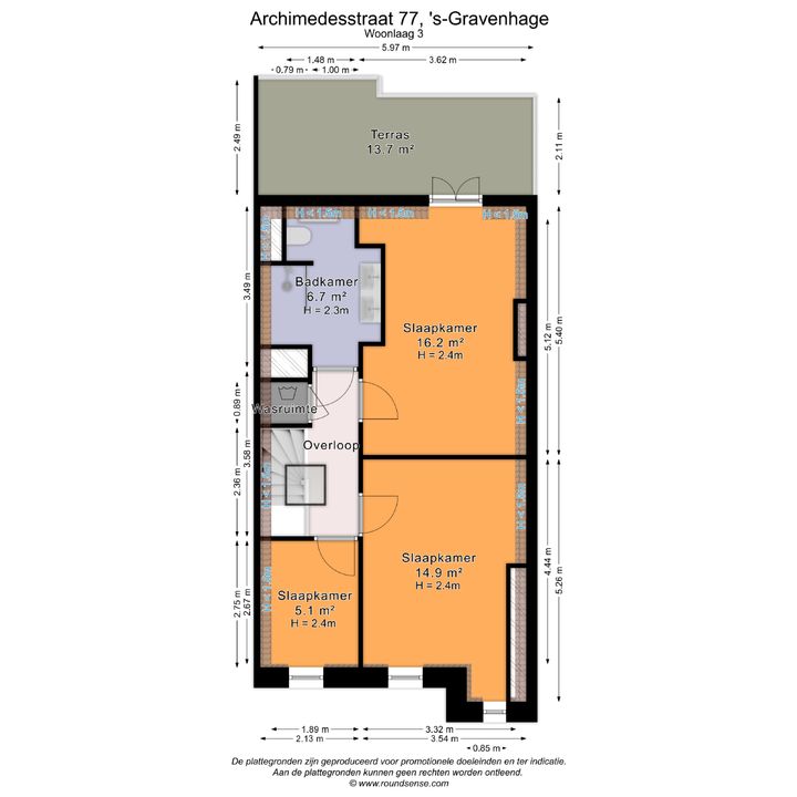 Archimedesstraat 77, Den Haag plattegrond-63