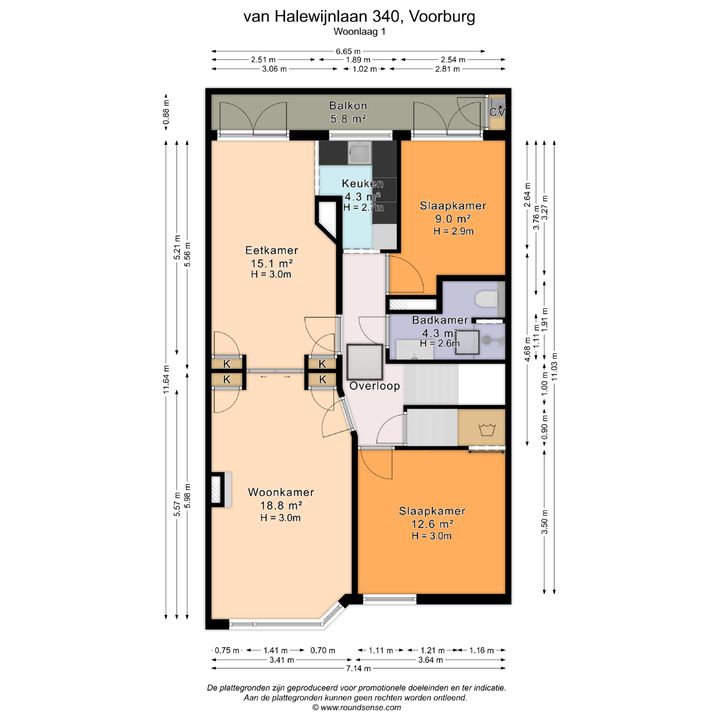 van Halewijnlaan 340, Voorburg plattegrond-36