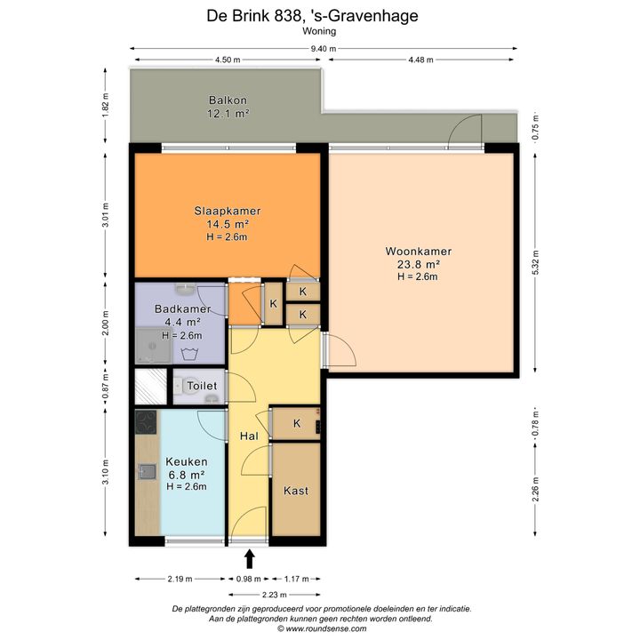 De Brink 838, Den Haag plattegrond-24