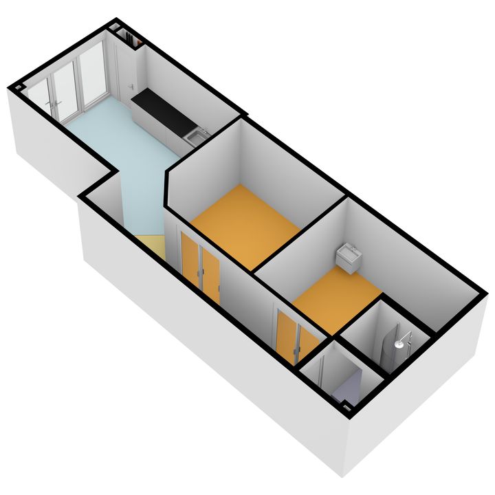 Hooigracht 70, Leiden plattegrond-14