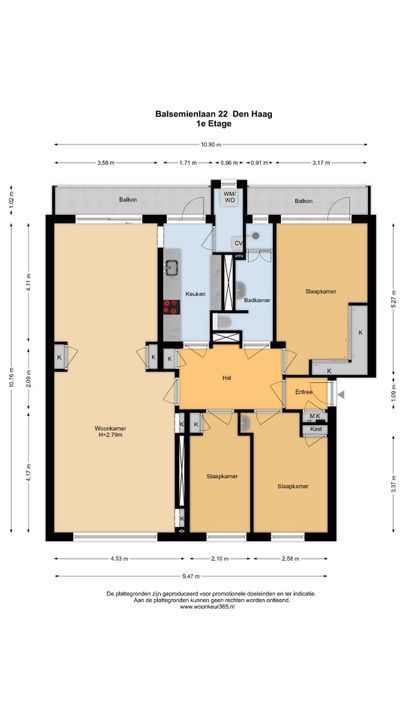 Balsemienlaan 22, Den Haag plattegrond-50