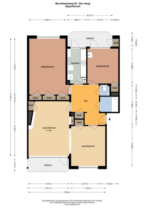 Muurbloemweg 95, Den Haag plattegrond-29