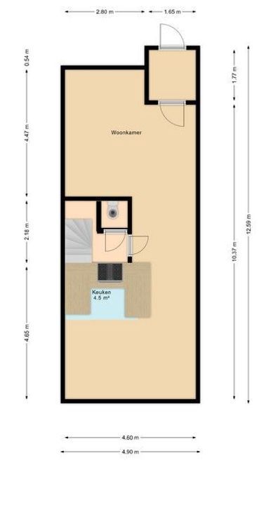 Saffierstraat 76, Leiden plattegrond-25