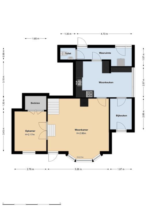 Kanaaldijk 1, Hollandsche Rading plattegrond-16