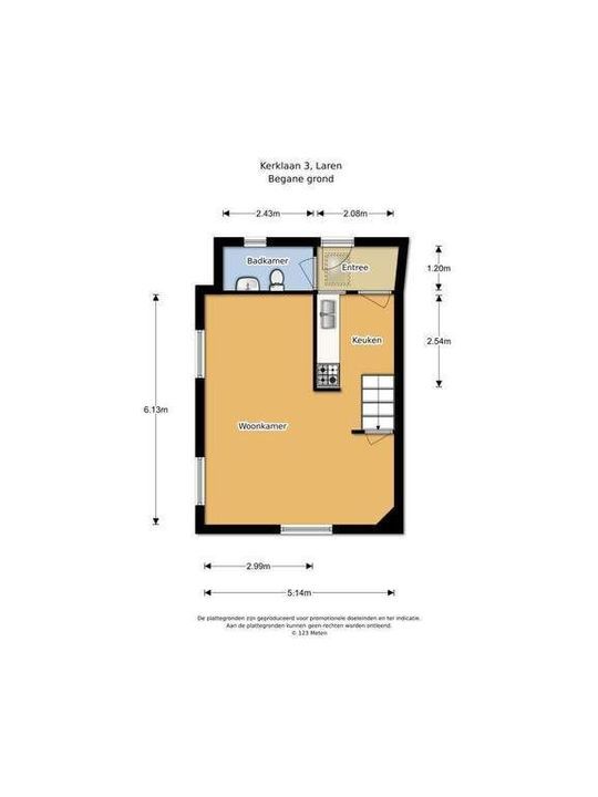 Kerklaan 3, Laren plattegrond-9